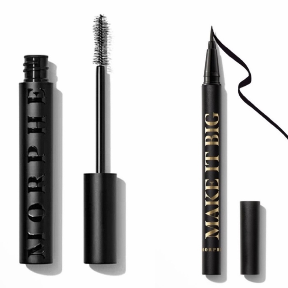 Morphe Black Mascara and Liquid Eyeliner Bundle